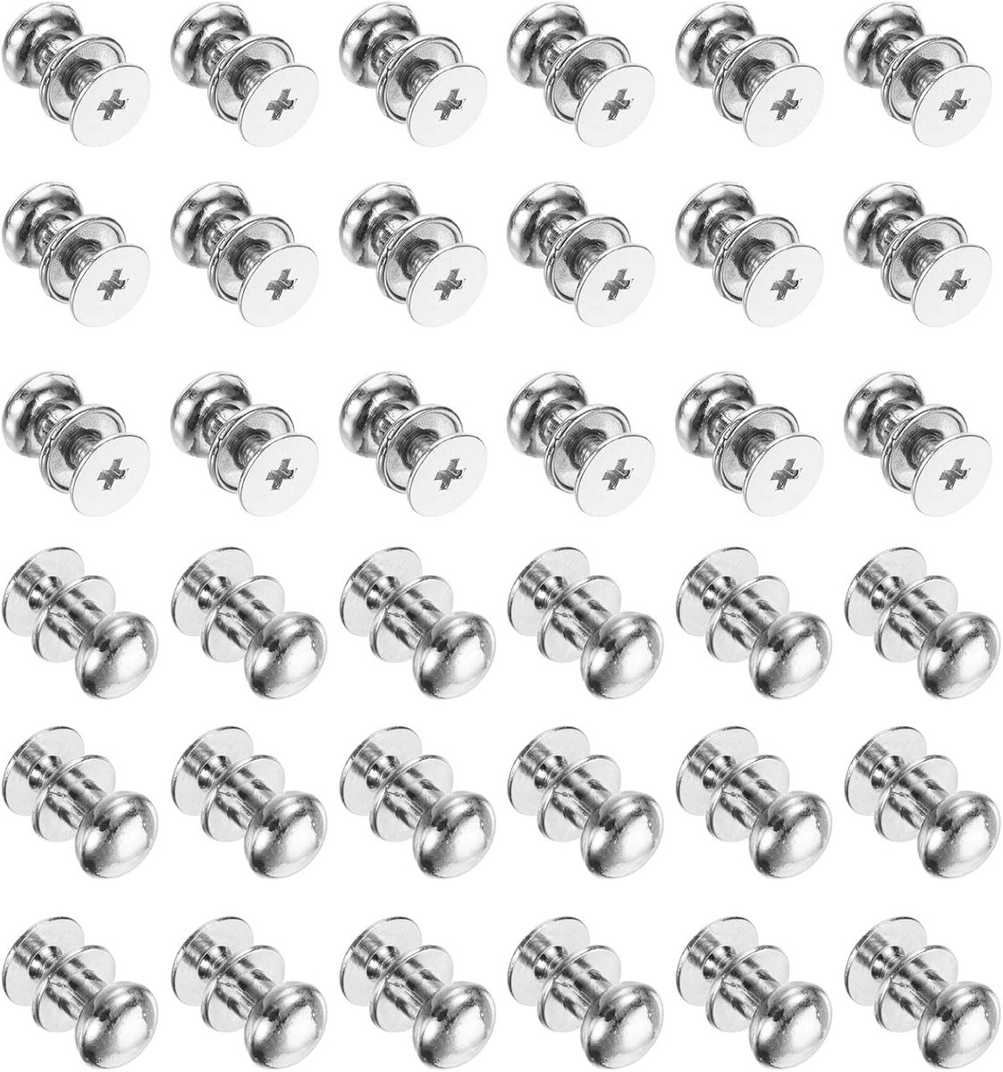 36 stuks ronde mini-ladegrepen, 6 mm, knoppen voor commode, kast, sieradenkist en geschenkdozen, zilverkleurig