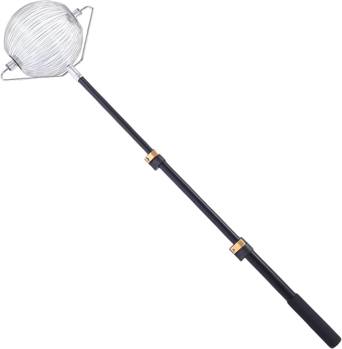 Ballenverzamelaar - Fruitplukker Gazonhark - Voorwerpen Verzamelen - Verstelbare Telescoopsteel - 122.5 cm - Zilver