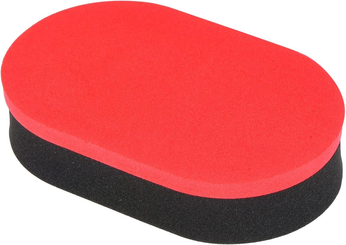 Tafeltennis Rubber Cleaner, Ping Pong Reiniging Spons Paddle Cleaner Racket Care Zacht, Rood Zwart