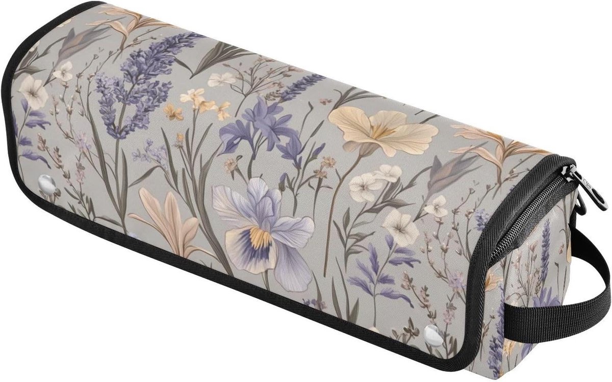 Haar Tool Reistas - Styling Organizer - Haargereedschap Opbergen - Hittebestendige Mat - 37 cm - Paars