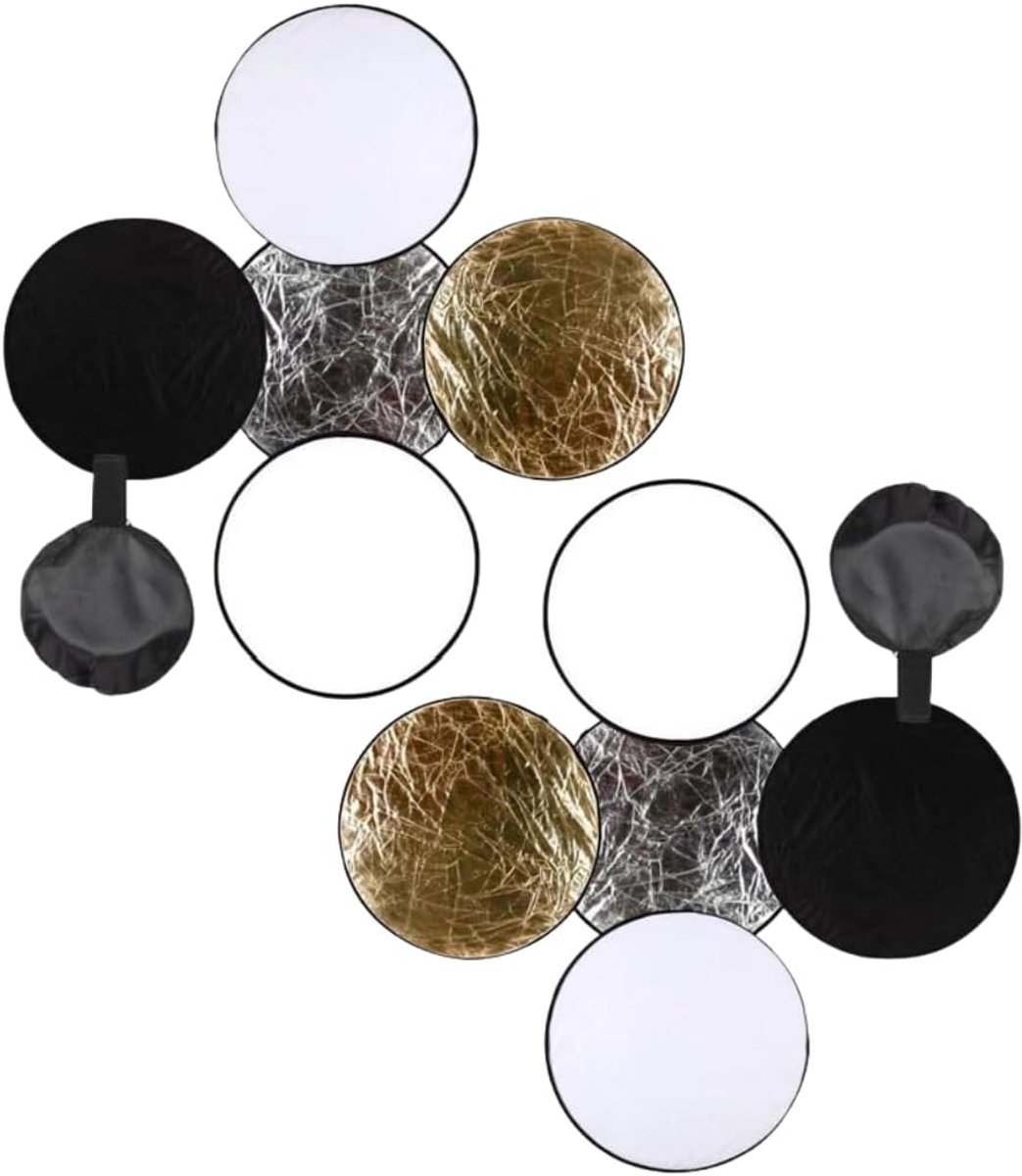 Photo reflector 5 in 1 set - opvouwbaar - nylon coating - ideaal voor foto- en videoverlichting - ShopVlot