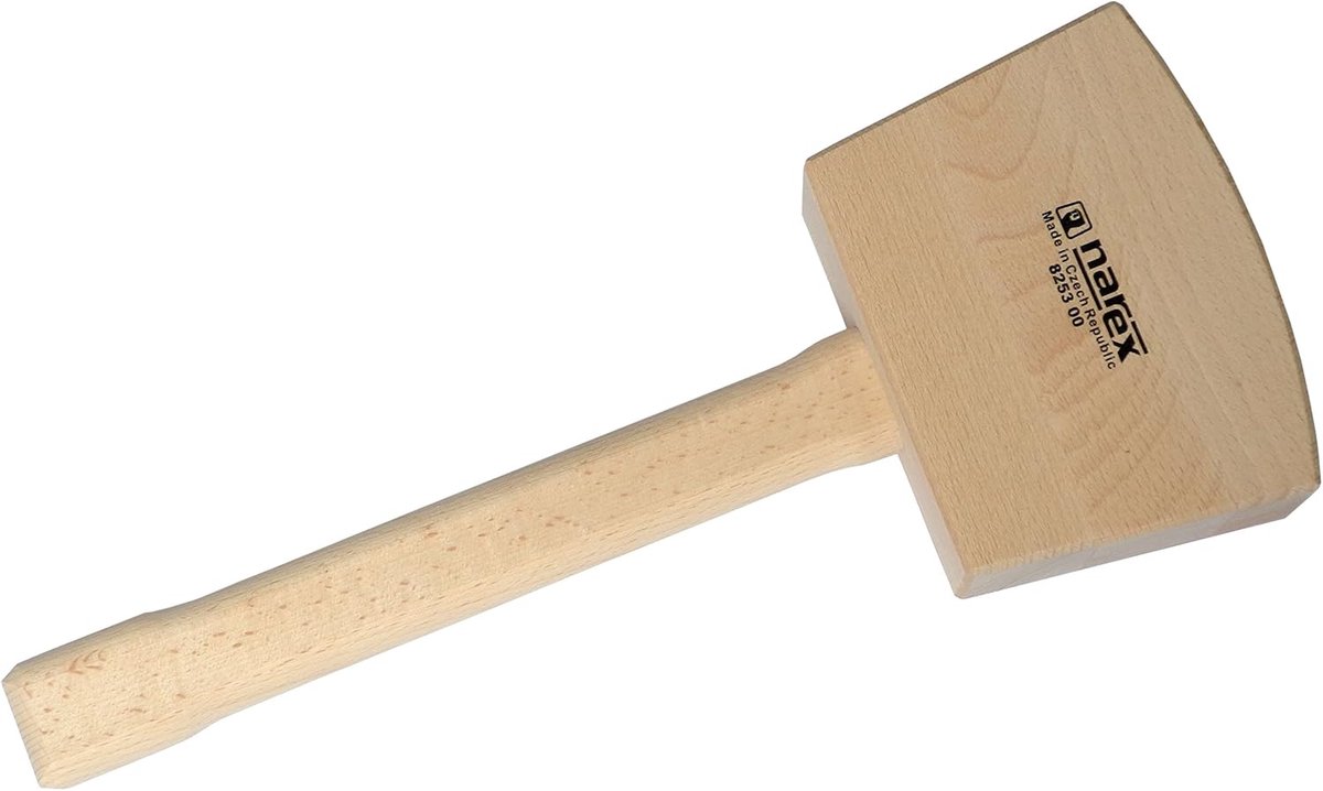 Houten hamer voor beitels - hoogwaardig beukenhout - ergonomisch ontwerp - ideaal voor precisiewerk - ShopVlot