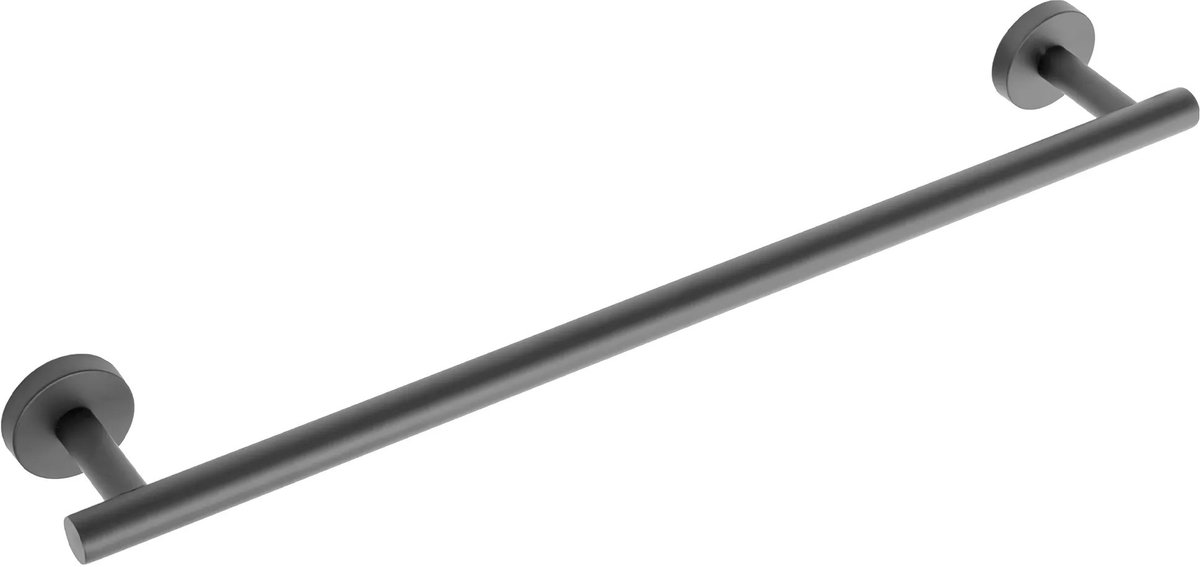 Rea - Badkamerhaak Gun Black 322232a Leo - 8 x 52,5 x 5 cm