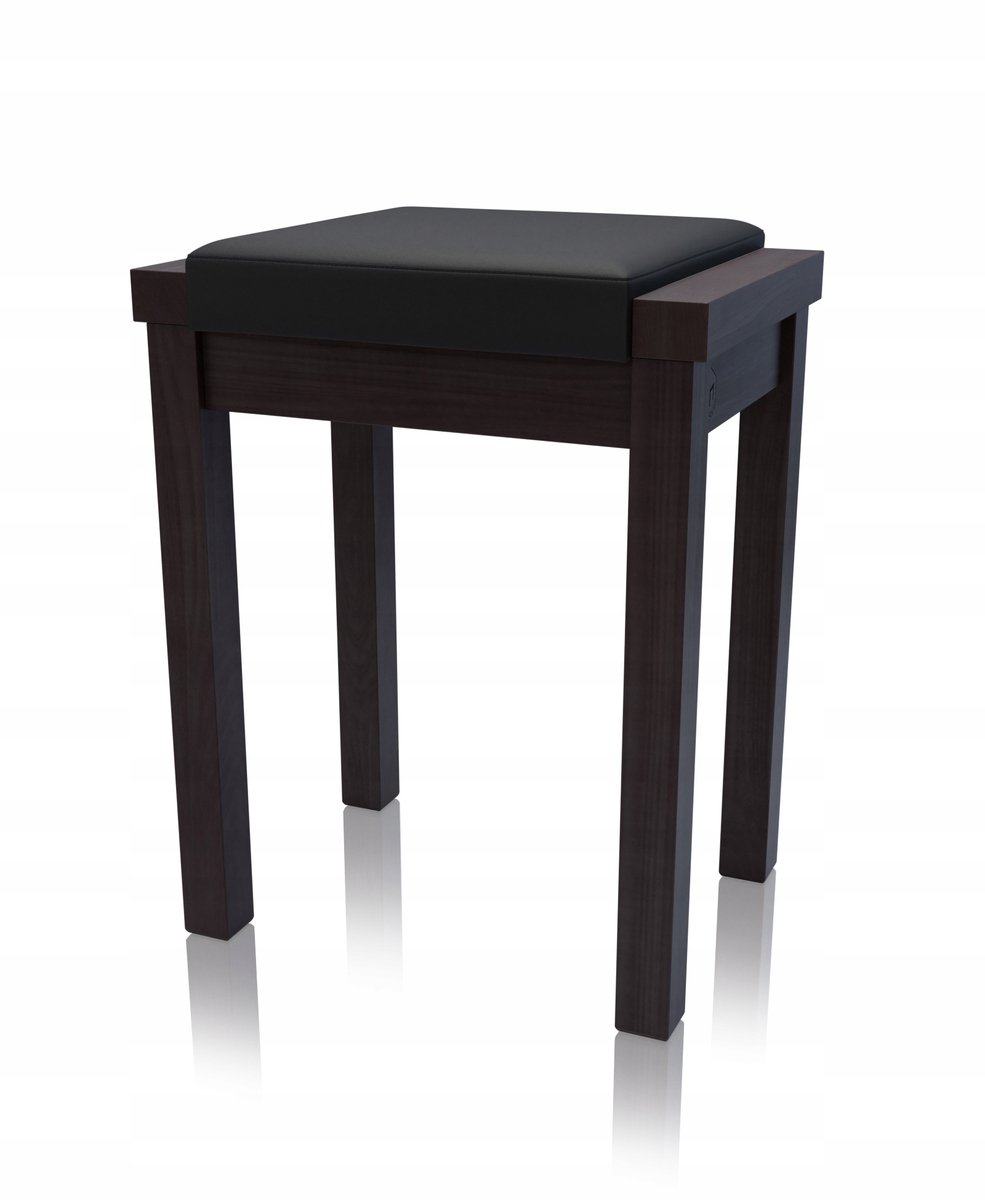 Merkloos Houten Keukentabouret Wenge/Zwart - Stabiel & Comfortabel