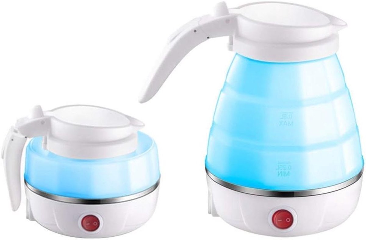 Reis Waterkoker - Kleine Waterkoker - Koken Onderweg - Opvouwbaar Ontwerp - 0.6L - Wit