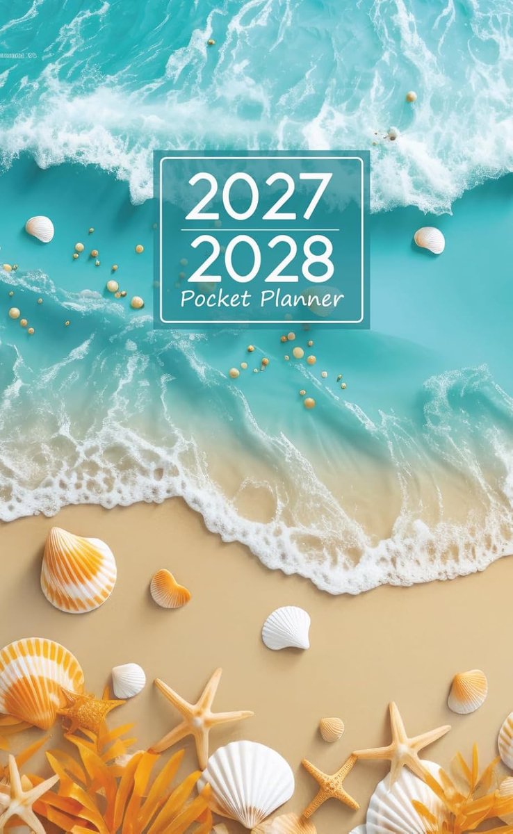 Pocket kalender 2027-2028 - 2 jaar maandplanner - compact formaat - ideaal voor dagelijkse planning - ShopVlot