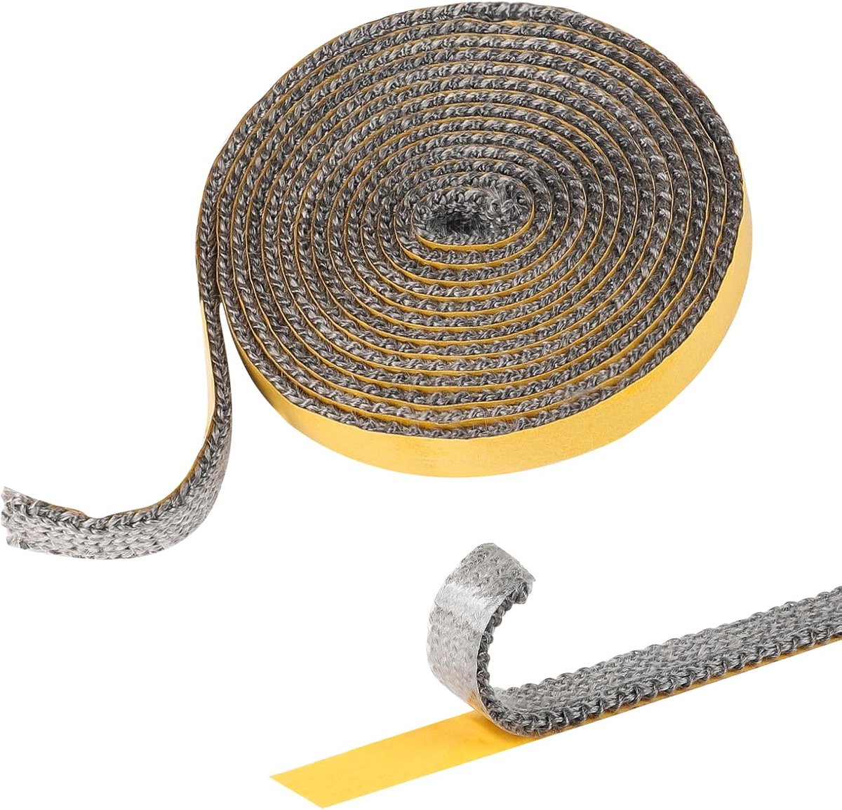 Haardafdichtband 2mm x 15mm - Zelfklevend glasvezel - Voor kachel en oven - Verbeterde verwarmingskracht - ShopVlot