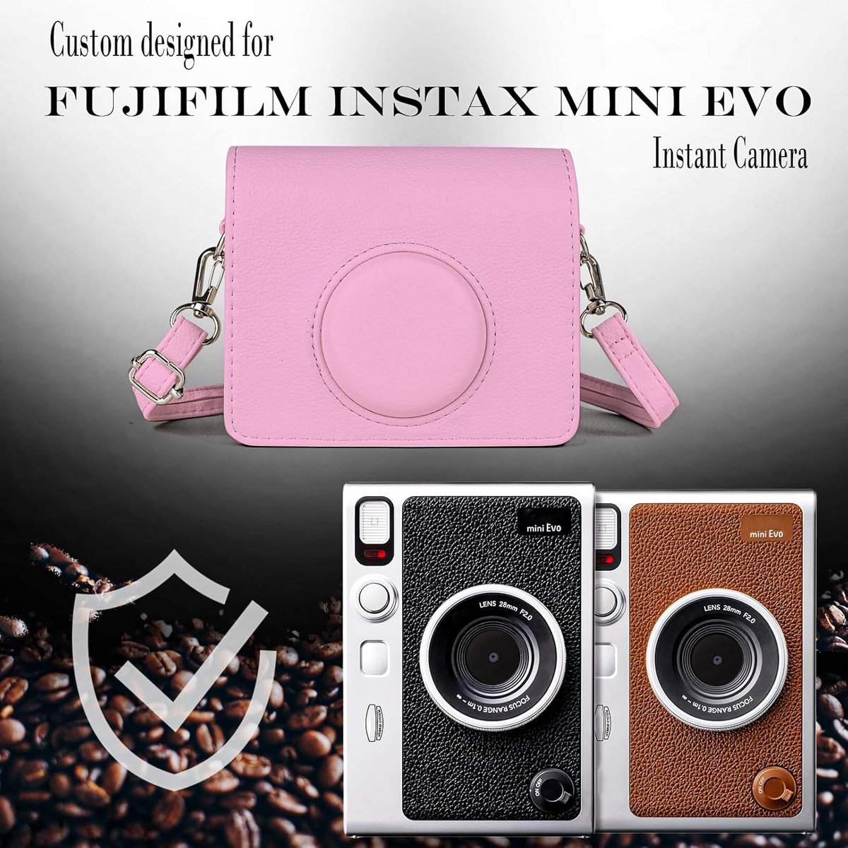 Mini EVO case - Beschermhoes voor Fujifilm Instax Mini EVO - Afneembare schouderband - Ideaal voor onderweg - SnelShoppen