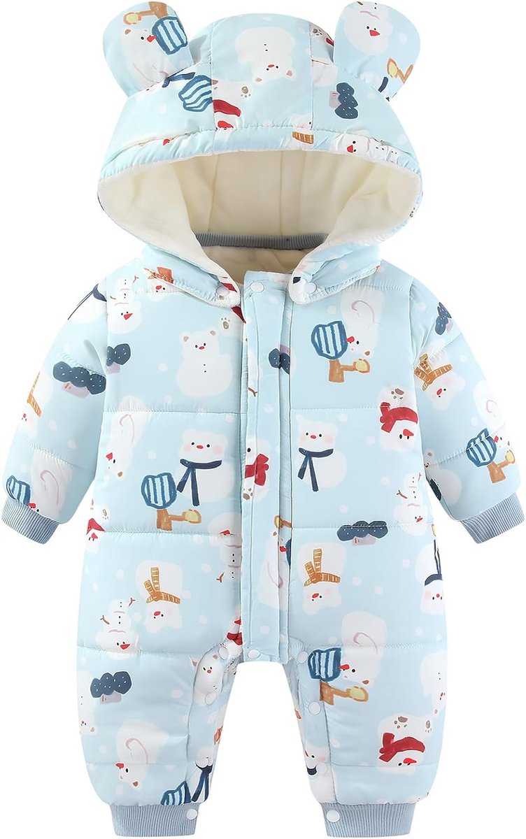 Baby winterslaapzak 3-24 maanden - gevoerd en capuchon - schattige prints - houdt je kindje warm - SnelShoppen