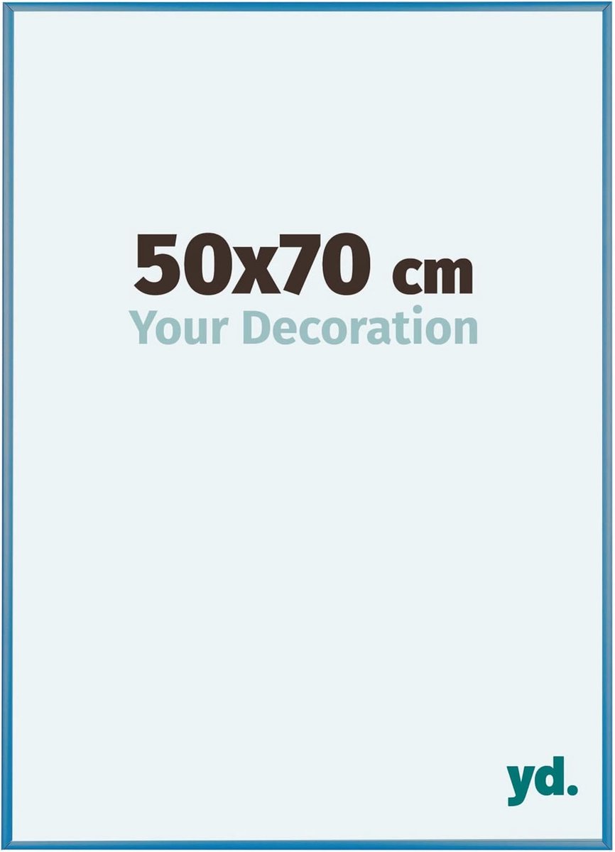 Puzzellijst 48x67 - Staal Blauw - Aluminium Fotolijst - Perfect voor 500-1000 stukjes - SnelShoppen