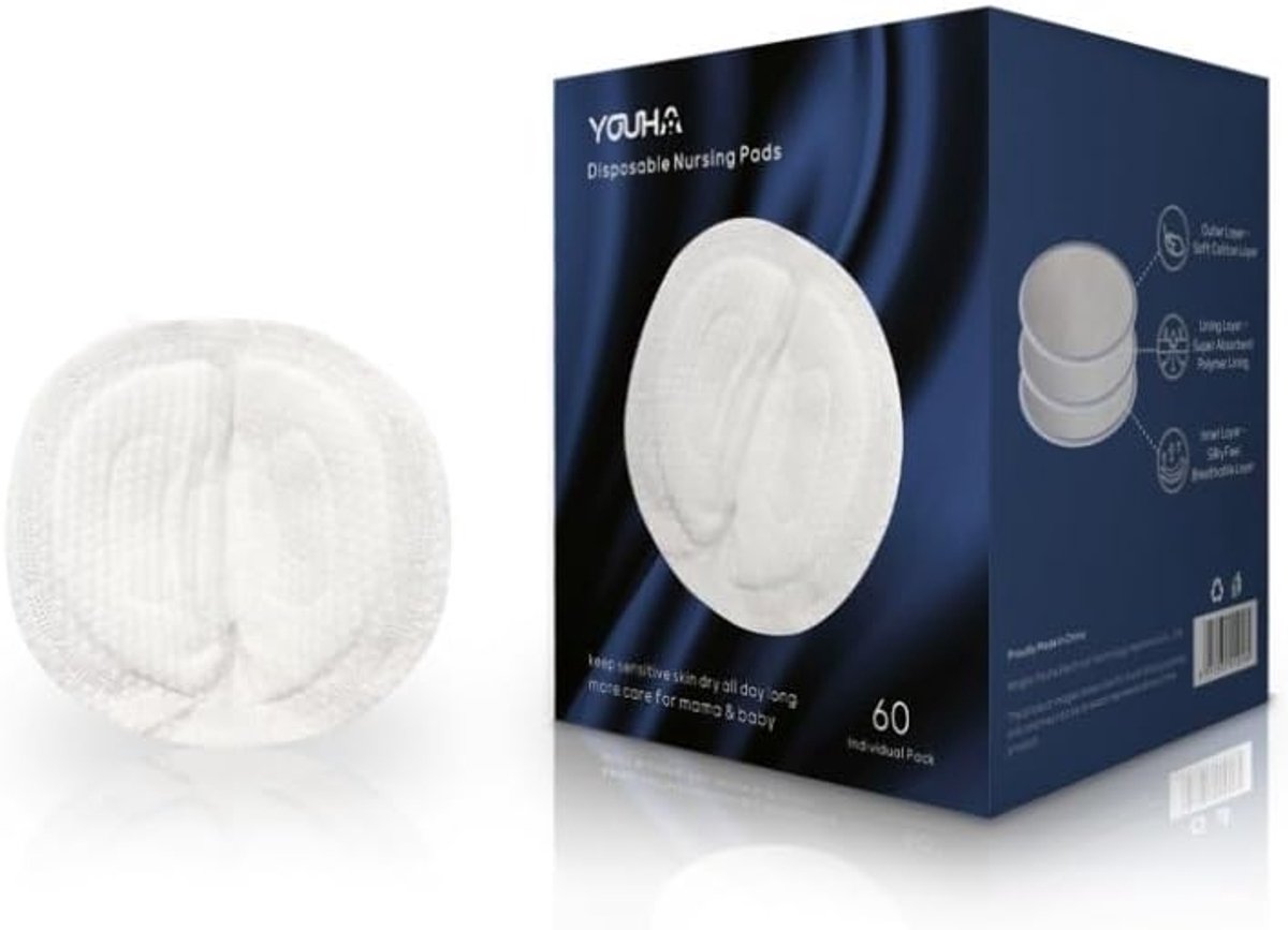 Borstvoedingspads ultra-light - huidvriendelijk - 5-laags absorptie - maximaal comfort - SnelShoppen