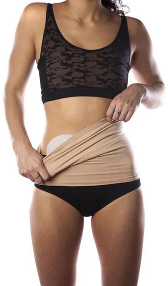 Ostomy Level 2 Ondersteuning Tailleband: Unisex, 25,4 cm Diepte, Medium Ondersteuning Ideaal voor Kleine Hernia's (Neutraal, XL/2XL)