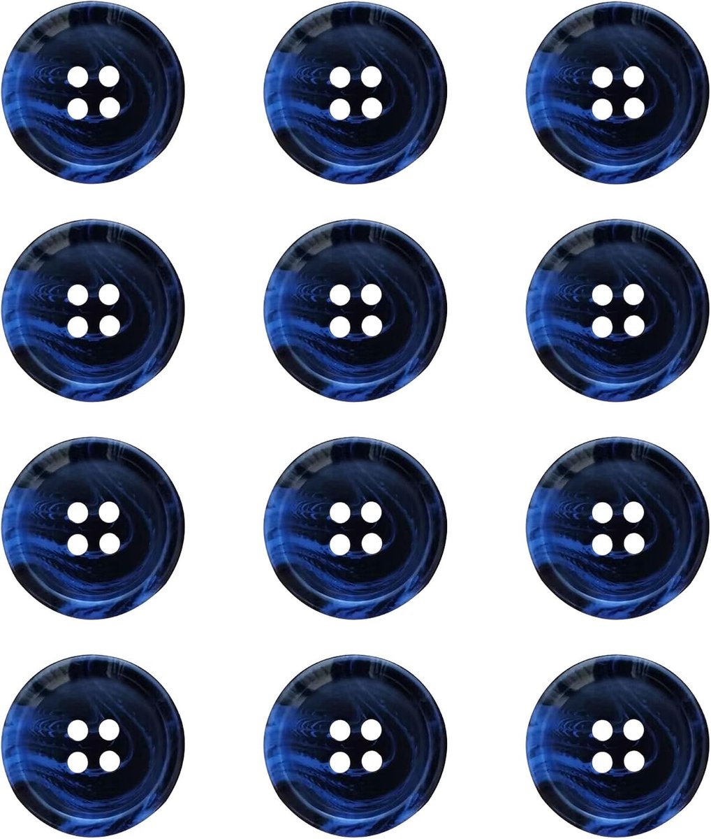 Knopen om Zelf te Naaien, Knutselen (Blauw 30 mm) | Nieuwigheid vintage stijl grote schildpad knoop blazers voor knutselen, decoratieve jas knopen shirts vrouwen