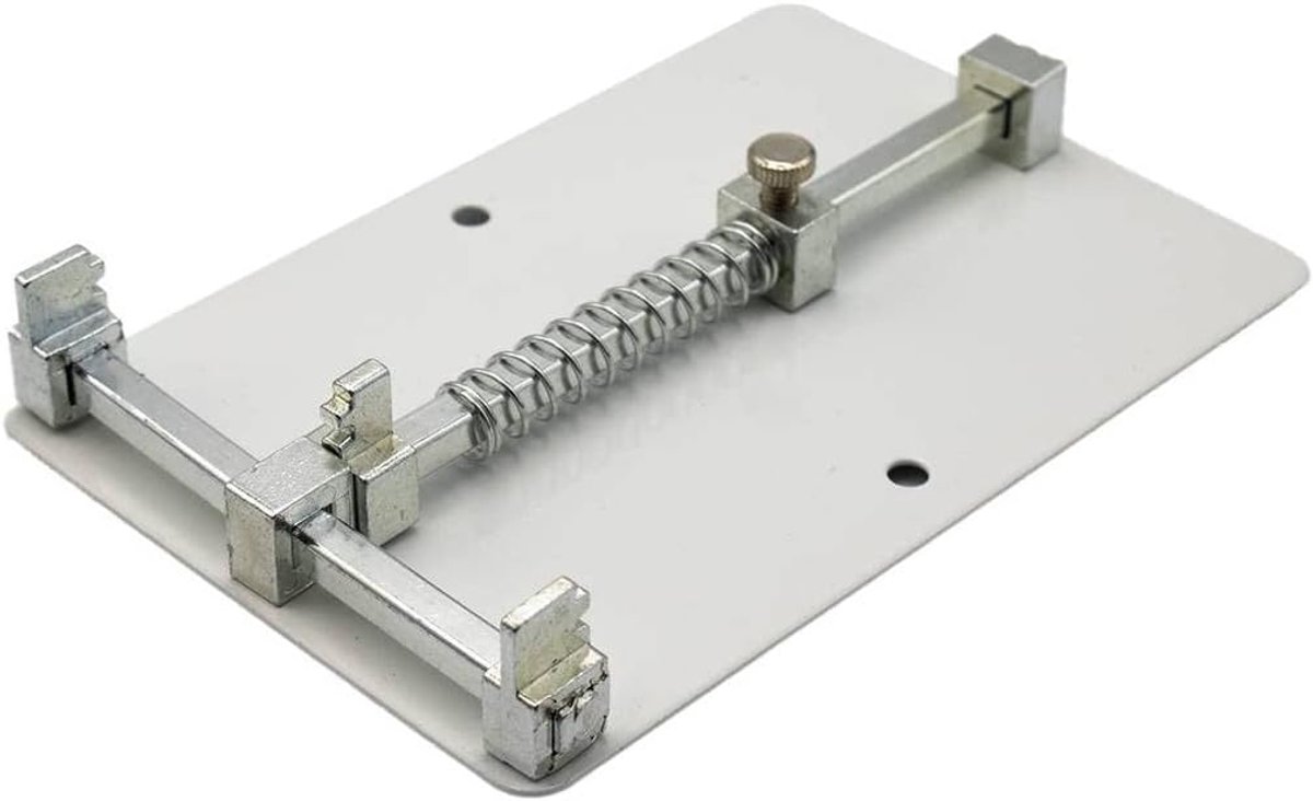 Holder - Jig Fixture Clamp Reparing Tool - Soldeerkit - RVS - Moederbord PCB Printplaathouder - voor IC Groeven Solderen Repareren 12 x 8cm