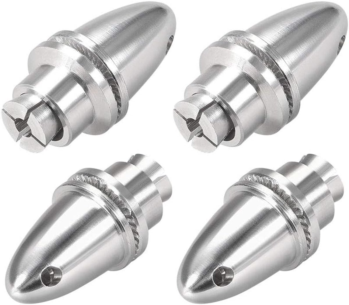 Sourcing map 4 stuks RC vliegtuig draadschroef adapter economizer voor borstelloze motoras (3 mm opening en 6 mm uitgang as)
