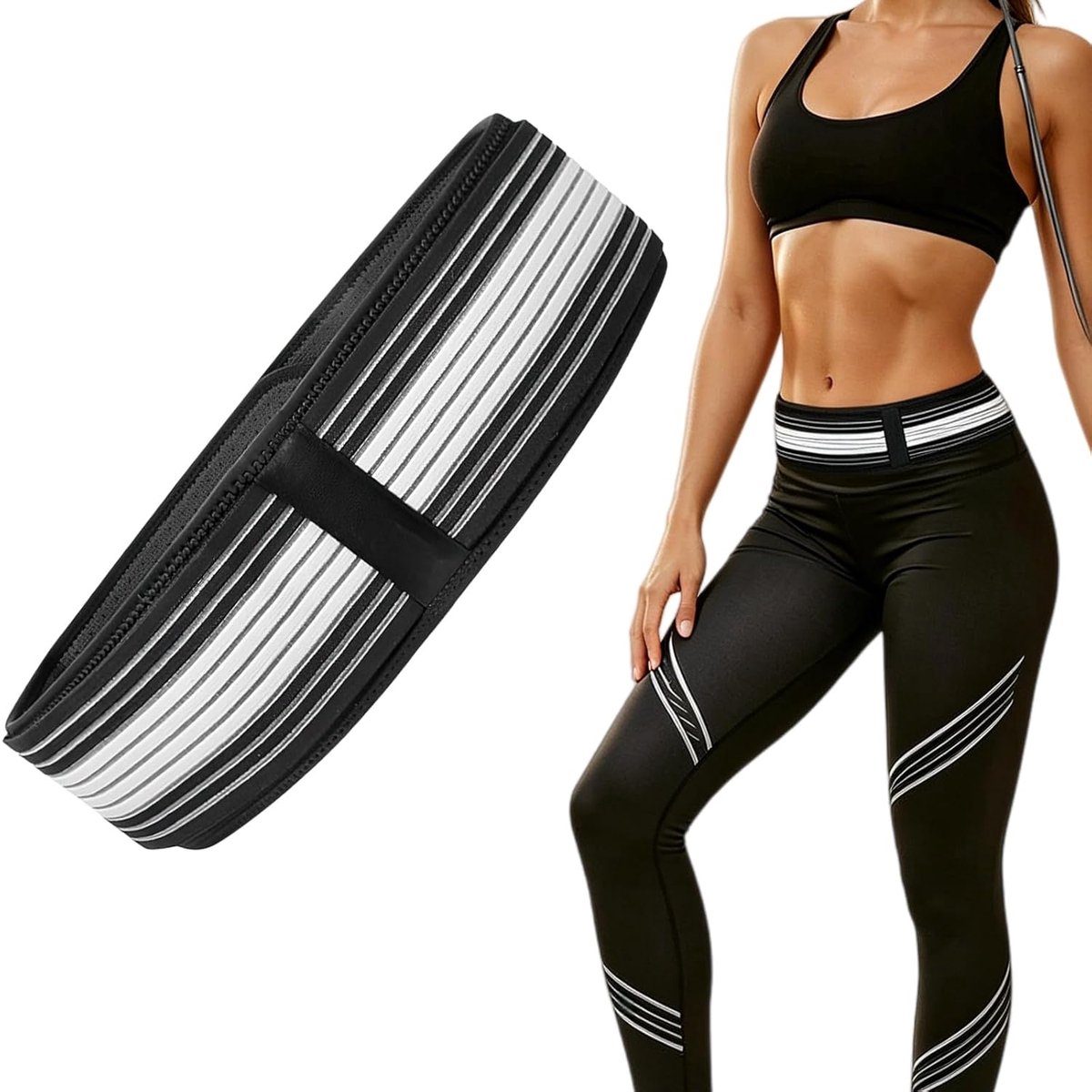 Orthopedische Riem, Heupriem, Orthopedische Riem Voor Ischias, Comfortabele Rugriem, Riemss Voor Heuppijn, Antislip, Verstelbaar Voor Bekken, Rug En Buik (120 Cm)
