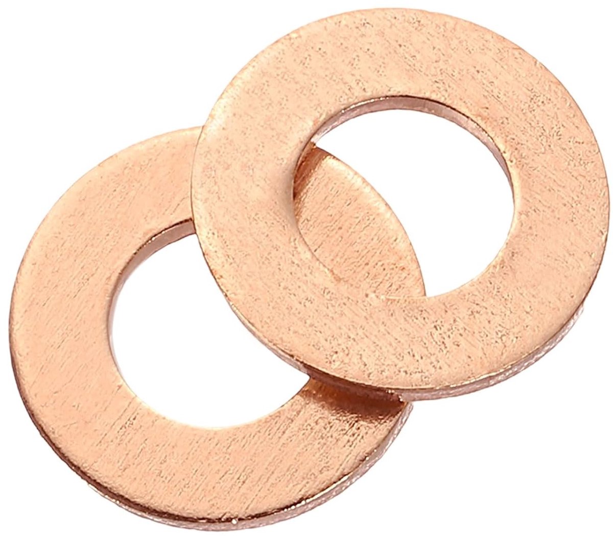 Set van 36 stuks sluitringen, M6 x 12mm x 1mm messing ring bijlagschijven assortiment, platte borgschijven platte afdichting metalen schijven voor schroeven bouten moeren