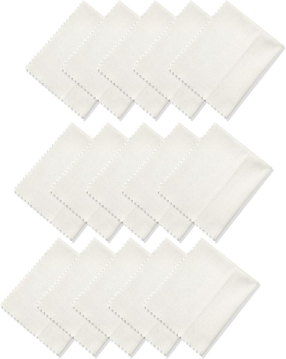 15 stuks brillenpoetsdoeken, microvezeldoeken, brillenreinigingsdoeken, microvezel poetsdoek voor brillen, beeldschermen, tabletten, glazen (14,5 x 17 cm) - grijs