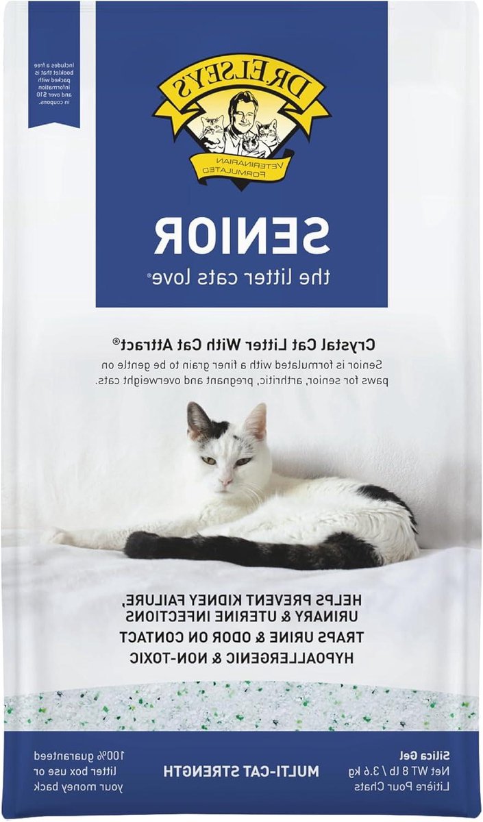 Kattenbakvulling Senior - Kattenbakkorrels Silicagel - Hygiënisch Huisdier - 100% Biologisch Afbreekbaar - 36 kg - Transparant