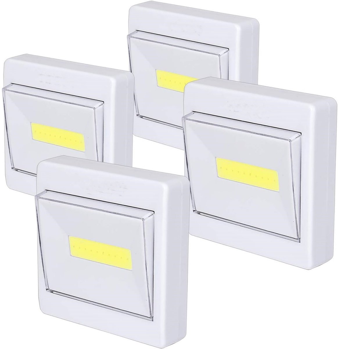 longziming -LED Straler - Draadloze Lamp - Verlichting - 120 Lumen Helderheid - Drie Montageopties - ABS Kunststof - Draagbaar Ontwerp - Geen Installatie Vereist - 4 Stuks