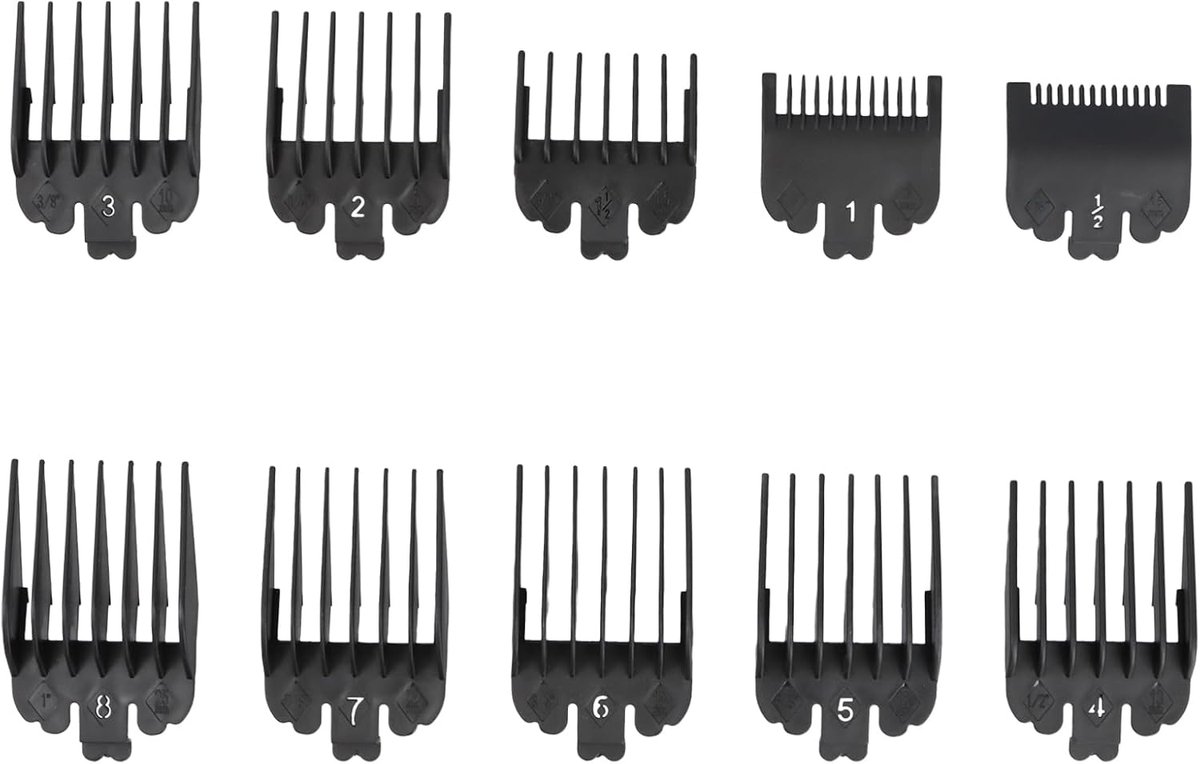 trimmer-opzetstukken 1,5 mm - 25 mm - duurzaam kunststof - nauwkeurig knippen - ShopVlot