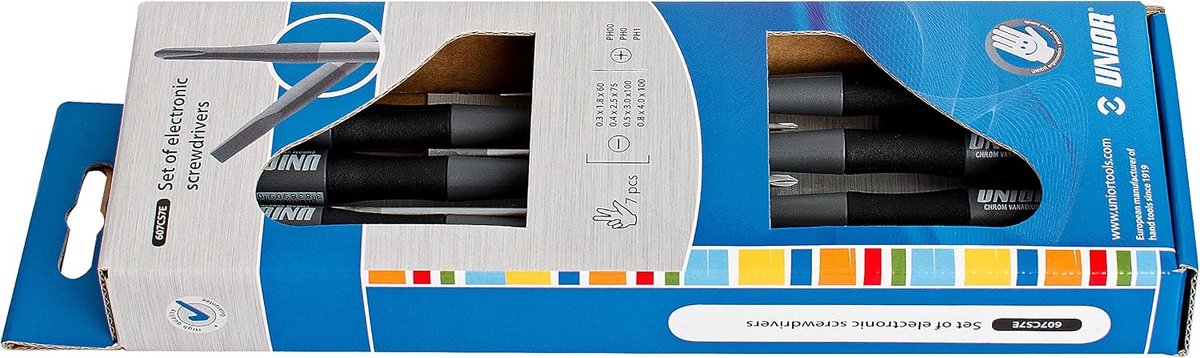 Micro schroevendraaierset - zwart - chrome vanadium - precisie voor fijn werk - ShopVlot