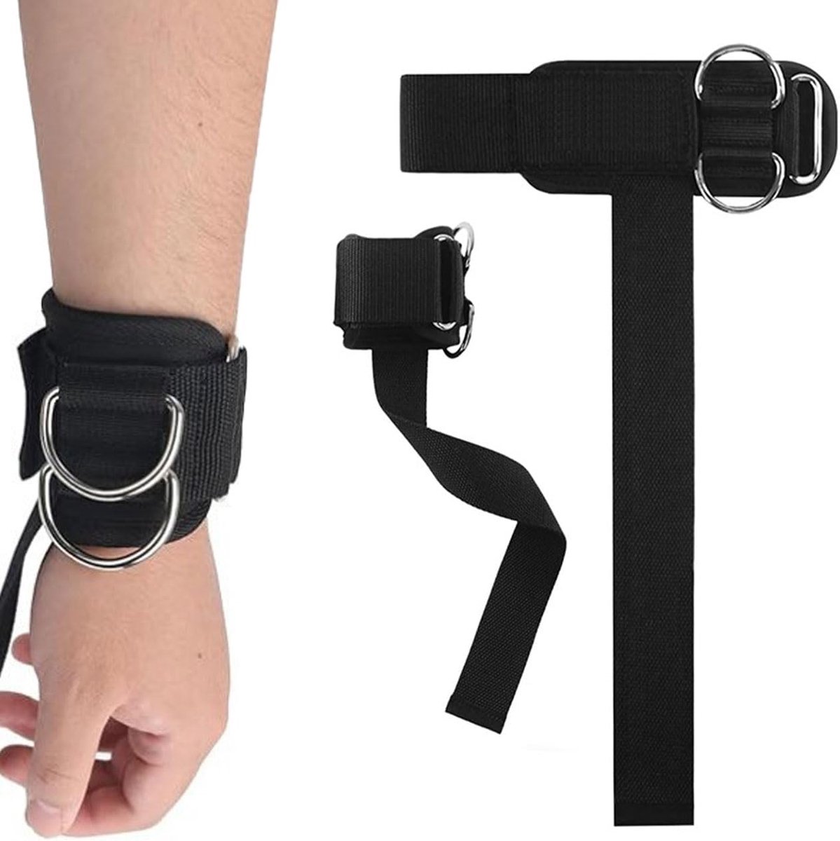Polsbanden voor gewichtheffen - verstelbaar - non-slip - ideale grip voor krachttraining - ShopVlot