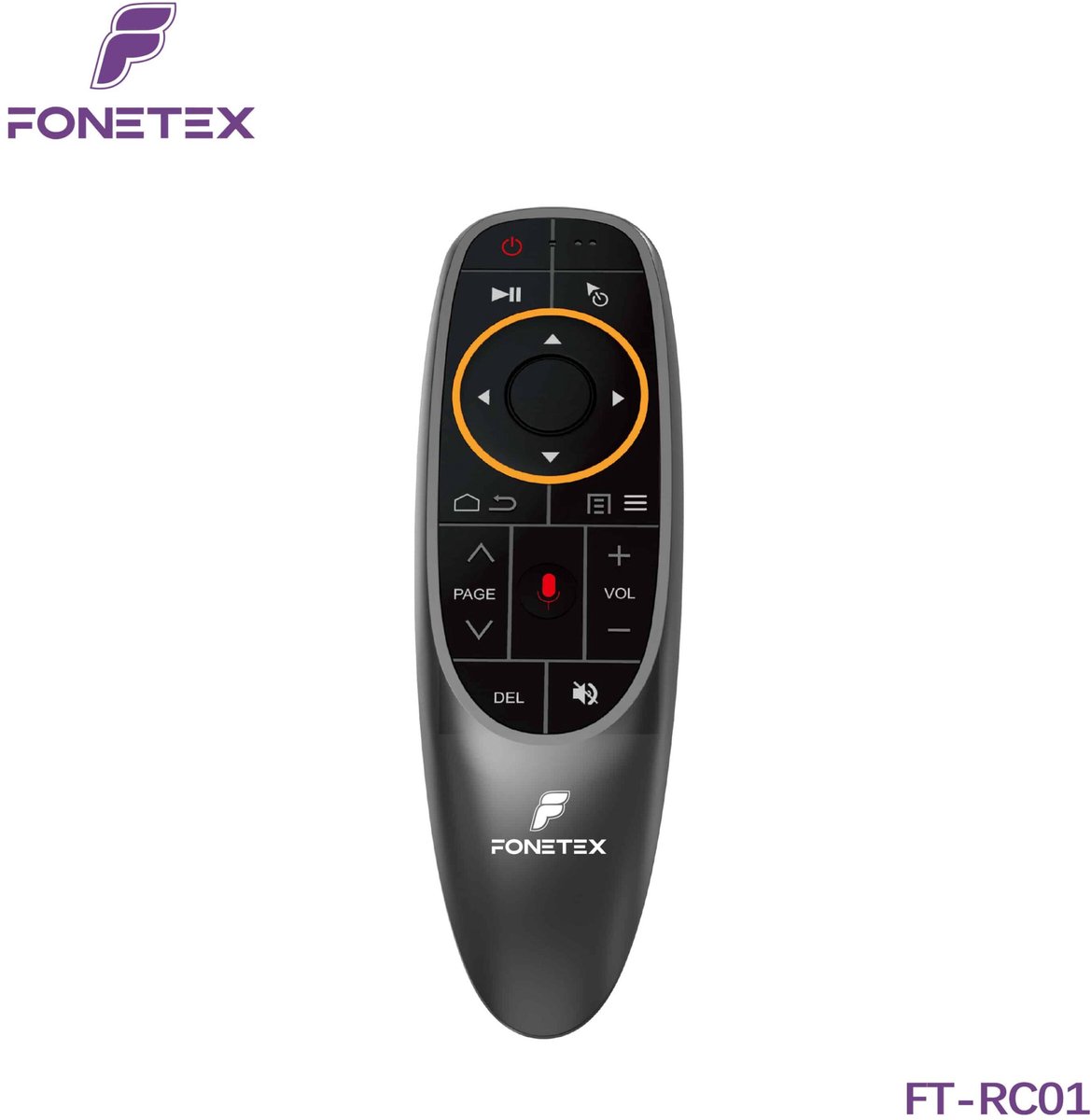 Fonetex FT-RC01 - Air mouse afstandsbediening - 2.4 GHz draadloos - 6-assige gyroscoop - Universeel