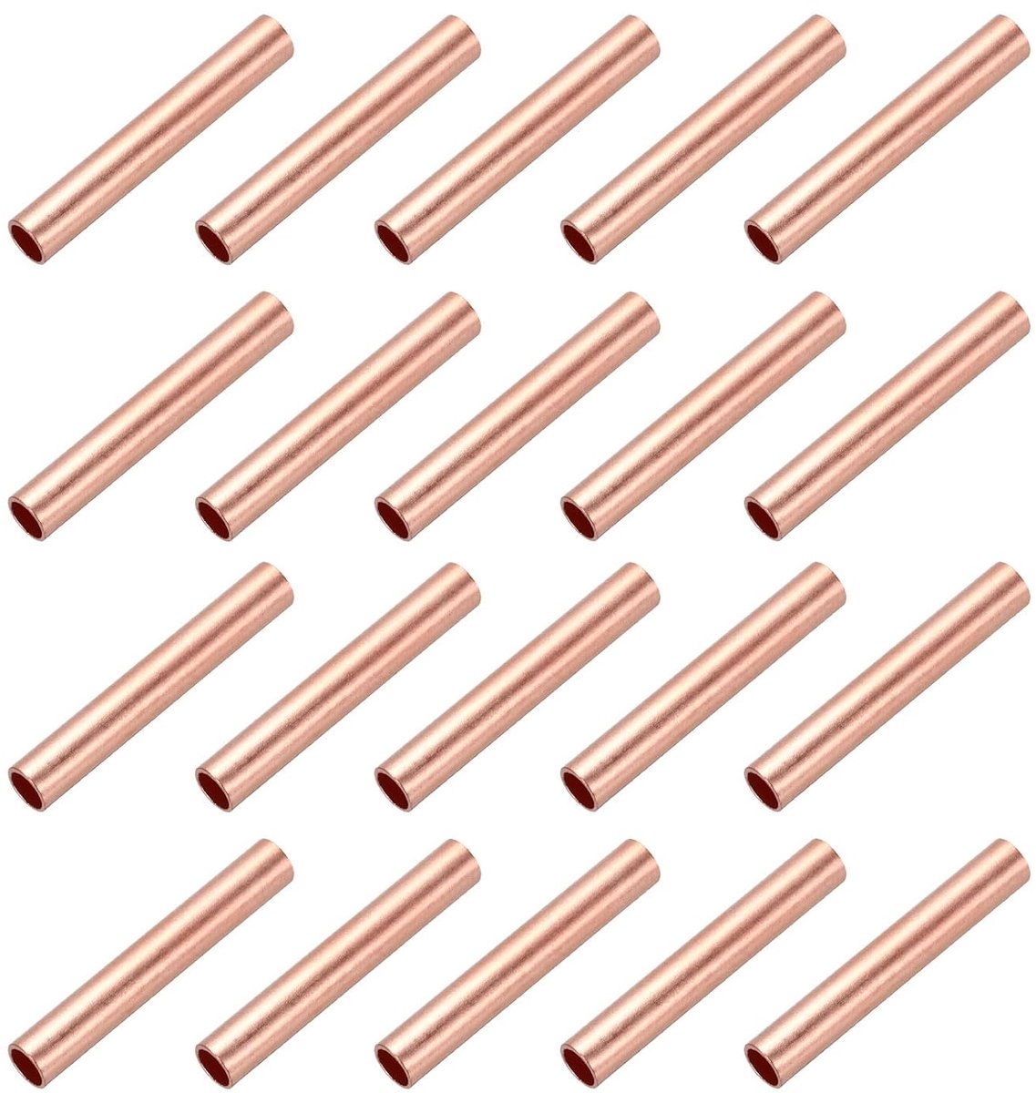 20 stuks rood koper niet-geïsoleerde krimpverbinders GT-6 10 AWG klemmen voor draadverbinding accessoires hardware voor kabelverbinding