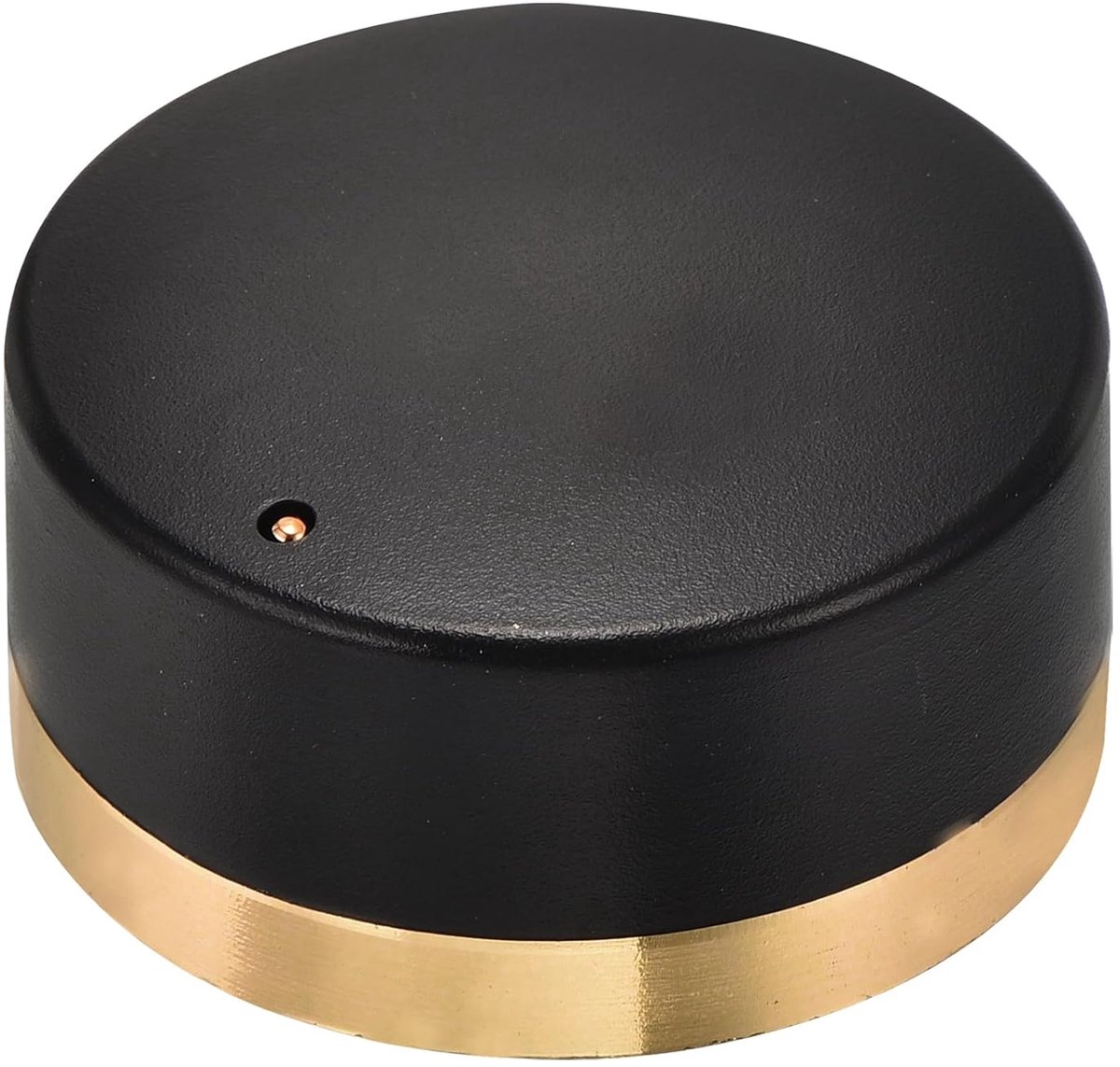 Draaiknop voor draaipotentiometer 6 mm gatdiameter pruimenbloesemschacht met schaal, 0,9" H x 1,7" dia voor volumeregeling (zwart met gouden versiering)