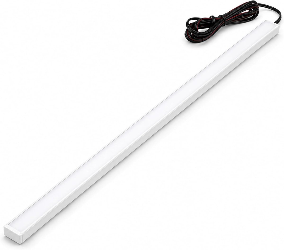 LED-kofferverlichting koudwit 50 cm wit | 12 V lamp met matte PVC-kap, schok- en vochtbestendig. Incl. 2 m kabel en koppelingen
