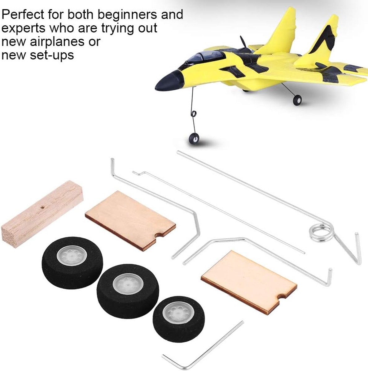 KT-DIY-Festflügel-Modell-Rad-Universal-Satz RC Flugzeug-Zubehör