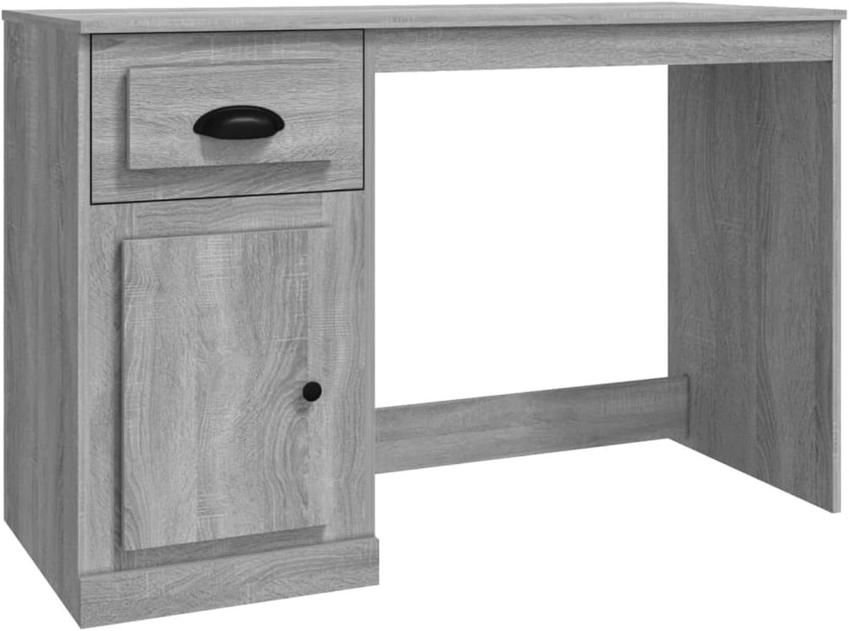 Bureau met lade, computertafel, pc-tafel, werktafel, bureautafel, staande bureau, consoletafel, kantoortafel, kantoortafel, 115 x 50 x 75 cm (b x d x h), voor kantoor, woonkamer, thuis,