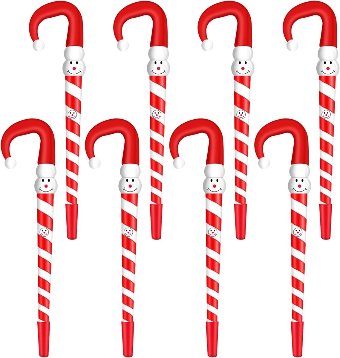 Balpen, balpen in de vorm van een suikerstokje, kerstbalpen