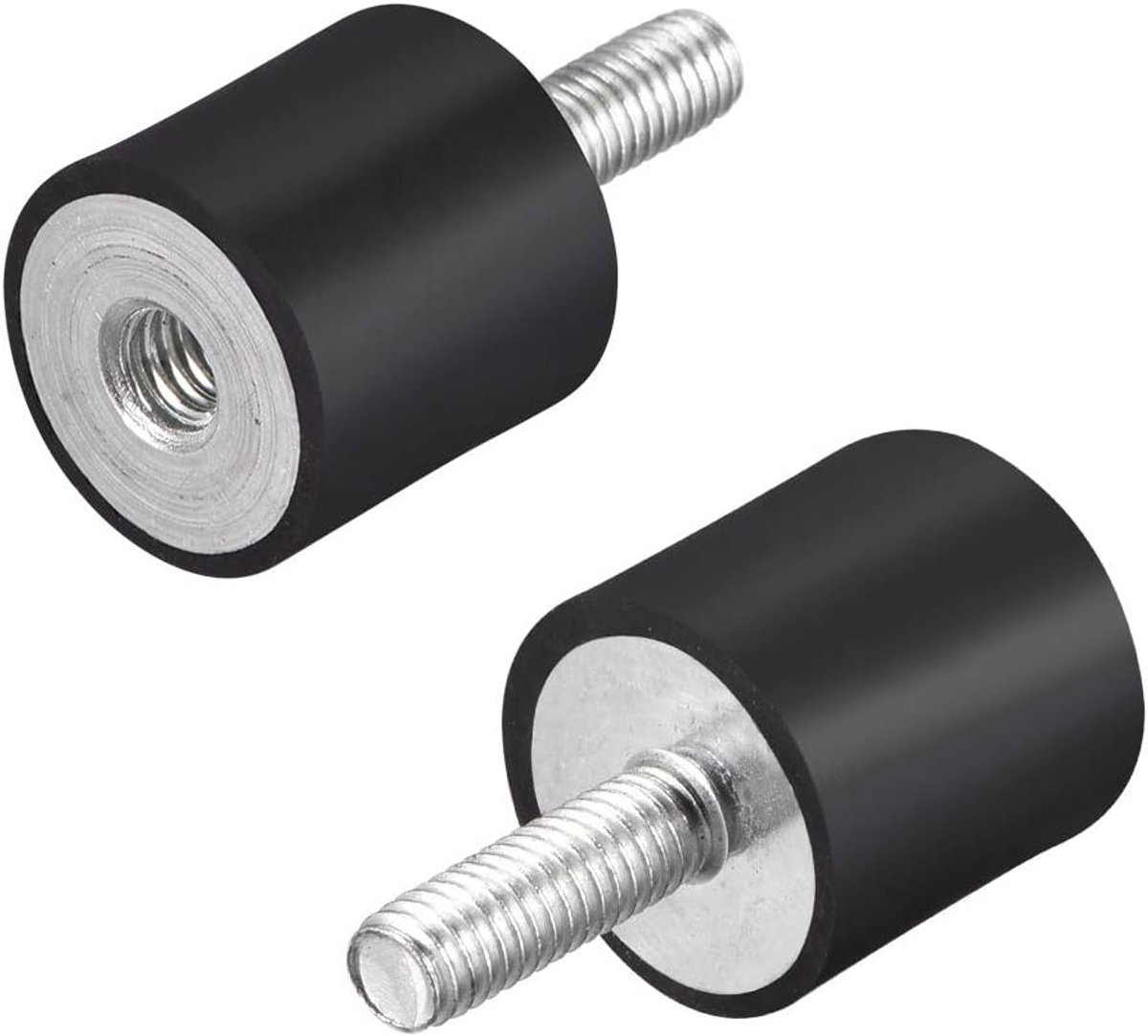 sourcing map M6 mannelijk vrouwelijk rubber houders vibratie isolator schokdemper 20 mm x 20 mm 2 stuks