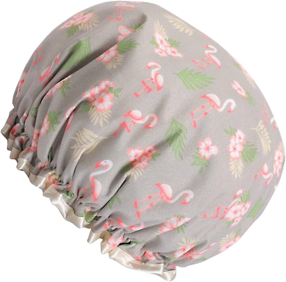 Douchkap - Dubbel laags - Flamingo print - Houdt haar droog - SnelShoppen