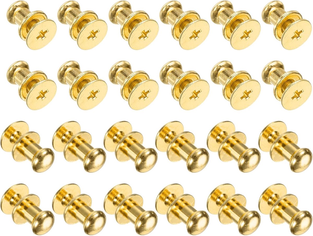 24 stuks 0,23 inch x 0,3 inch mini ronde knoppen kleine lade handgrepen kast handgrepen voor commode kast sieraden doos geschenken hoezen goud