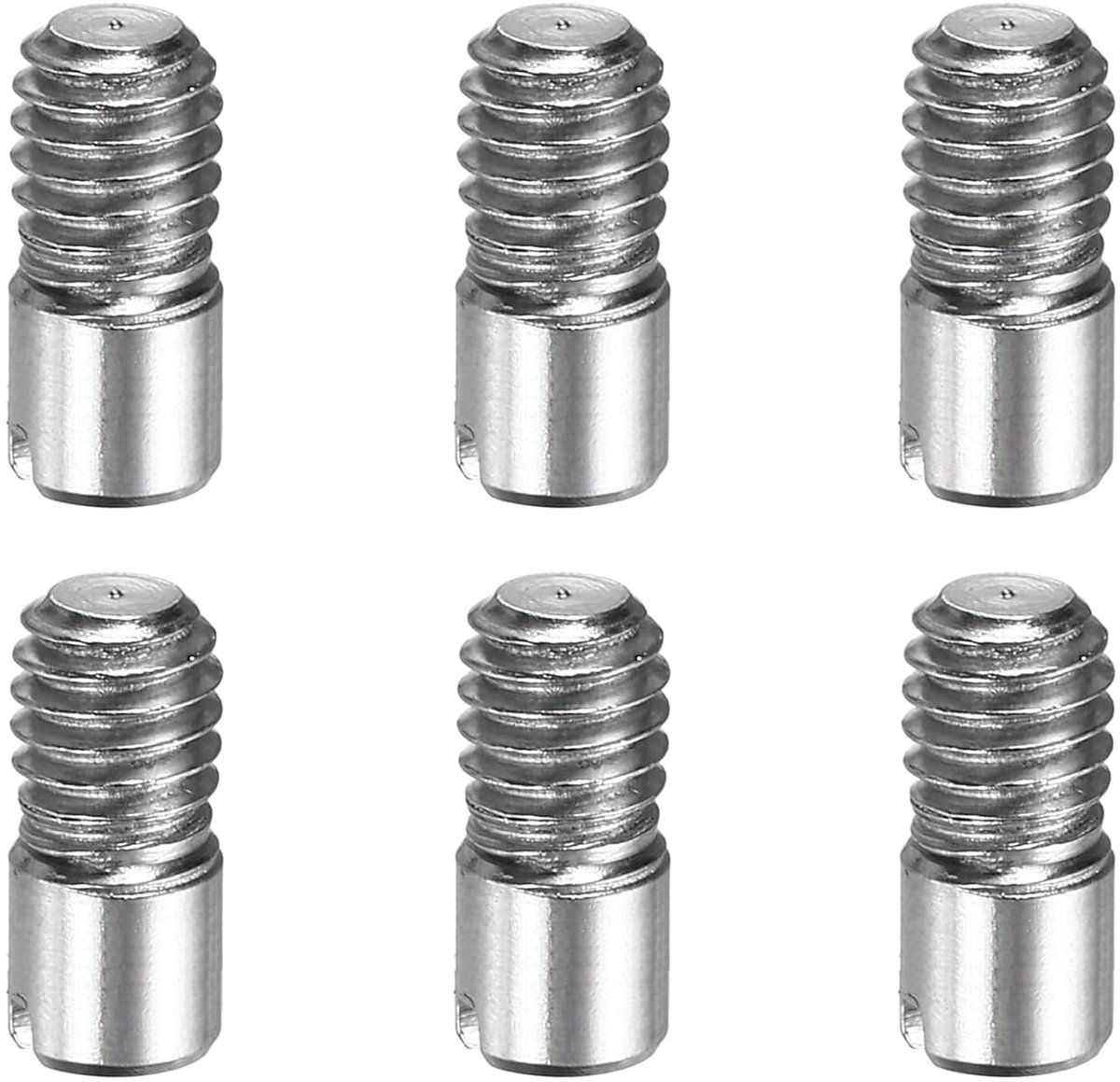 6 x cilinderbouten, M4 x 10 mm, 304 roestvrij staal, pluggen met buitendraad, parallelle positioneringspinnen voor planken, haringen