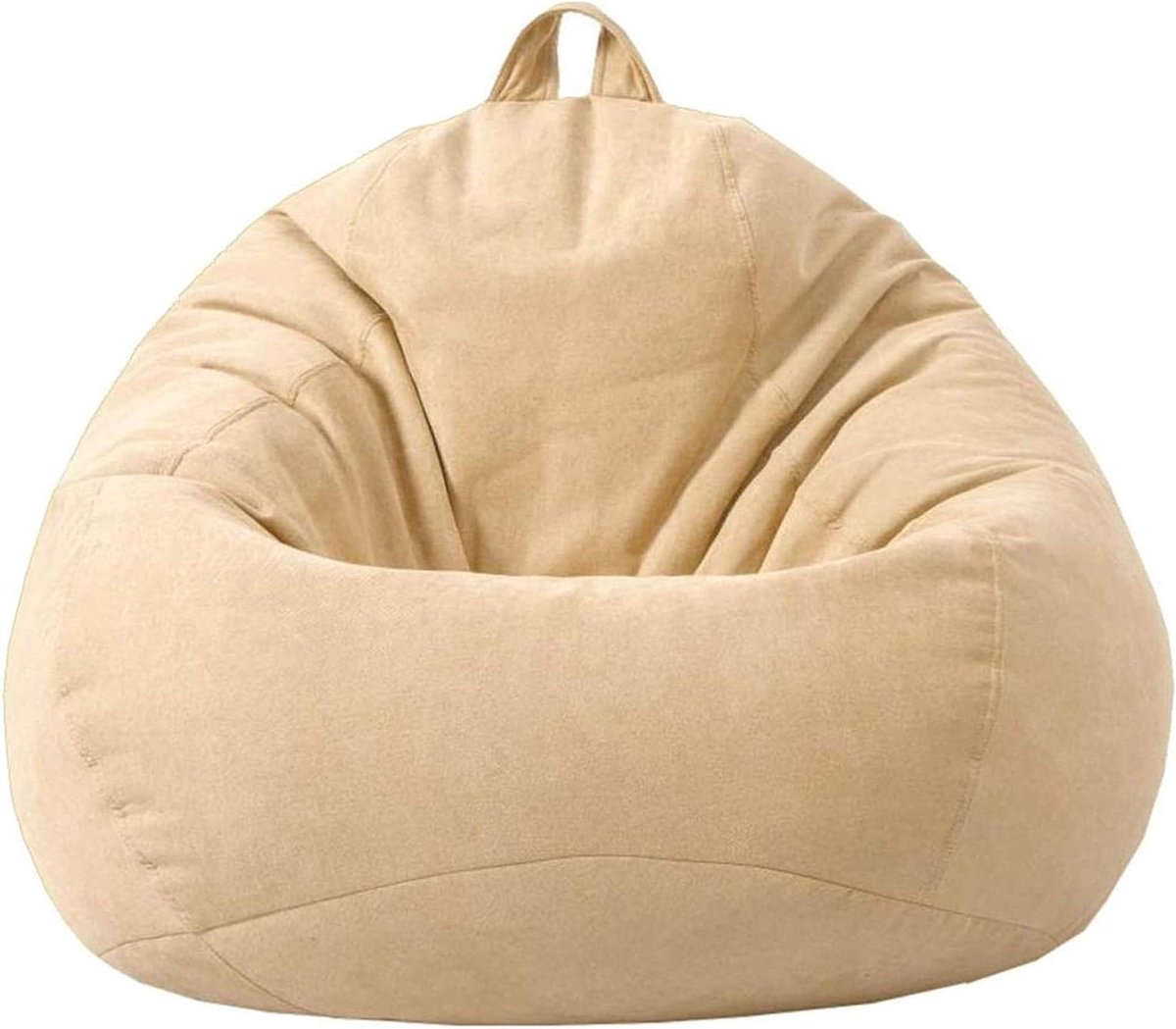 Zitzak Opvulbaar - Stoel Fauteuil - Ontspannen Zitten - Hoogwaardige Vulling - 70 x 80 cm - Beige