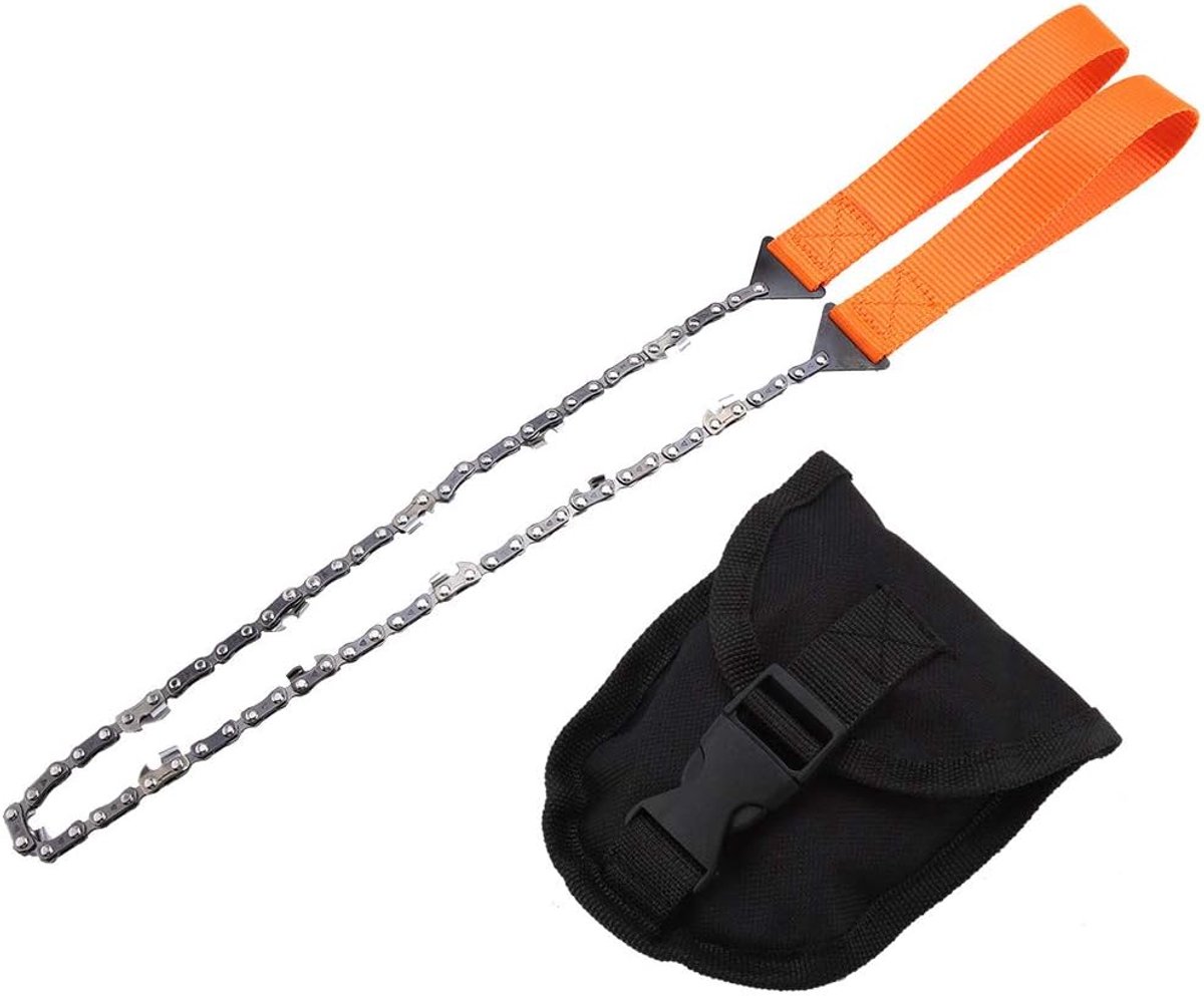 Handheld Overlevingsketenzaag, Lichtgewicht Snel Snijvermogen voor Campers Backpackers Visserswandelaars