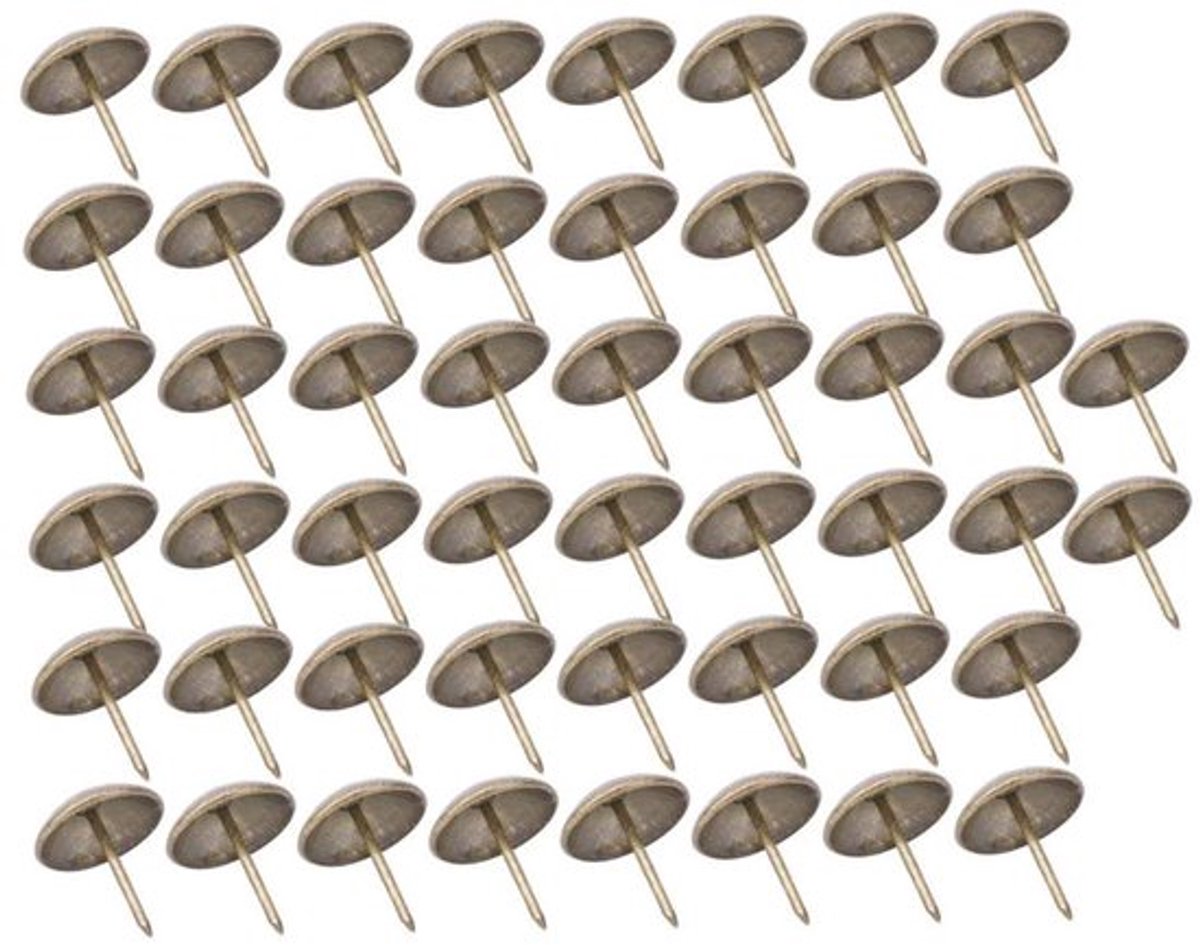 50 stuks verdikte bekleding kopspijkers meubels nagels pinnen, spijkerkop decoratieve bekleding voor meubels, ronde kop decoratieve punaise hardware onderdelen(21 * 25mm)