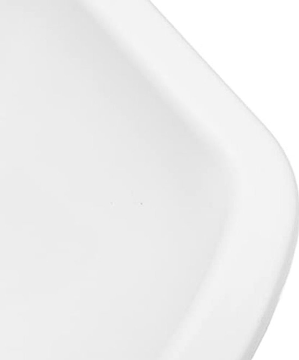 Ronde Vessel Wasbak 404x384x130mm - Wit Acrylaat met 40mm Afvoeropening voor Caravans en Jachten