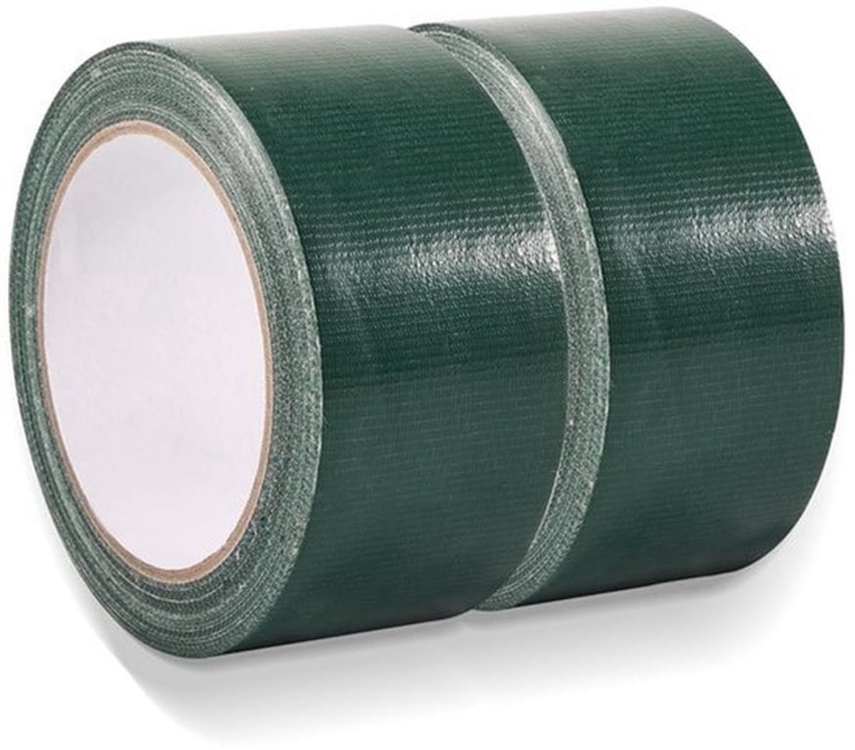 50 mm x 30 m Groen Pantsertape Extra Sterk - Textielband Kleurrijk en Waterdicht met Uitstekende Kleefkracht voor Industriële Reparaties - 2 Rollen
