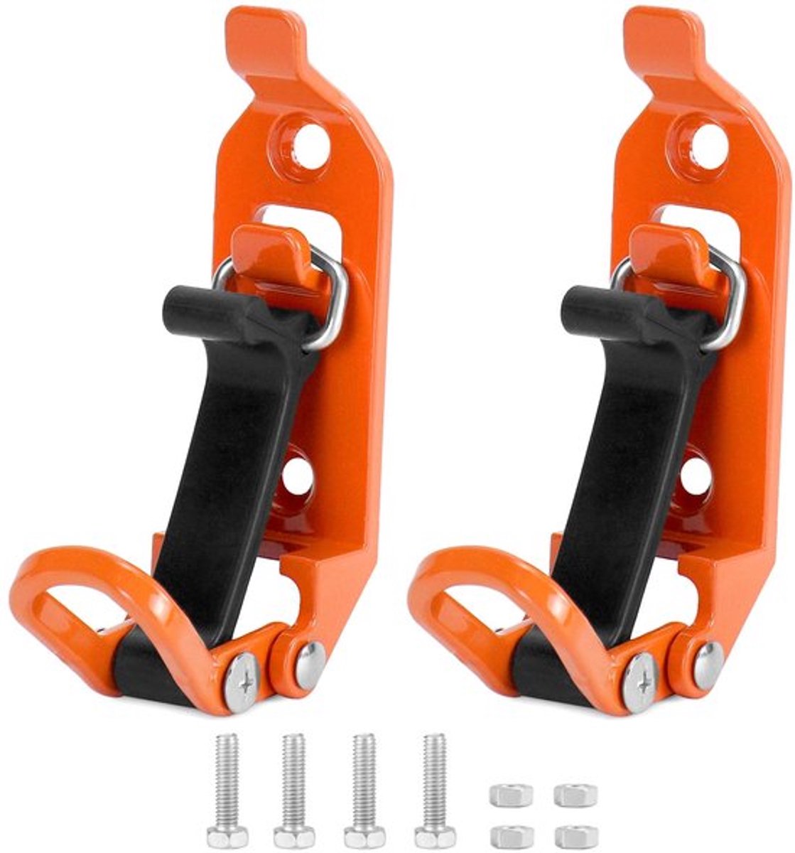 ® 2 stuks schop-spadehouder, schephouder voor imperiaal, oranje, met schroeven en moeren