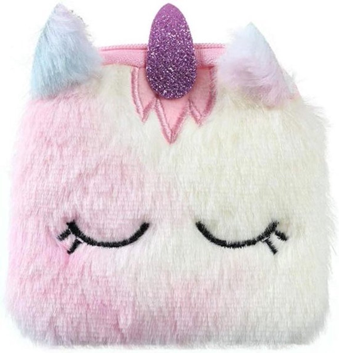 Pluche Unicorn-portemonnee voor meisjes - Roze