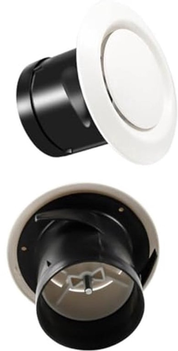 Ventilatierooster 100 mm - Verstelbaar - Ronde Uitlaatventiel - Ventilatiebuisklep