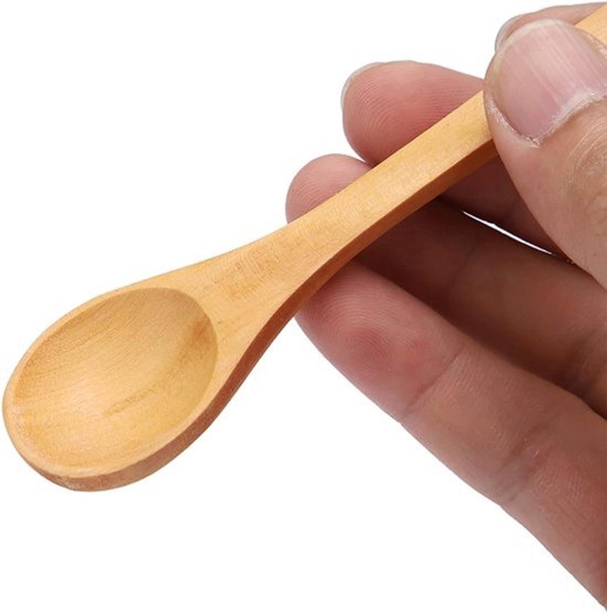 30 stuks Houten Kooklepels voor Specerijen en Zout