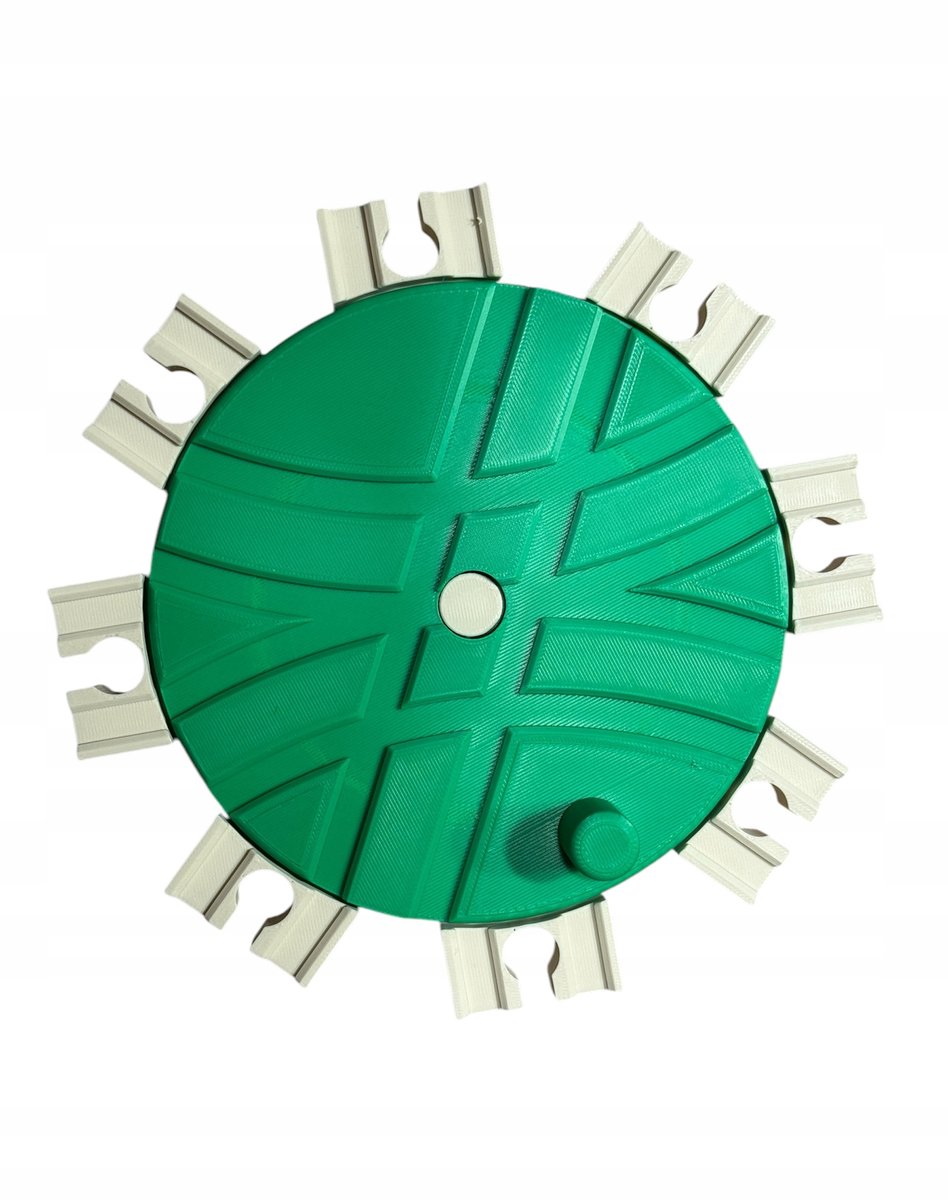 Draaibare Treinbaan Connector - Houten Treinbaan Accessoire