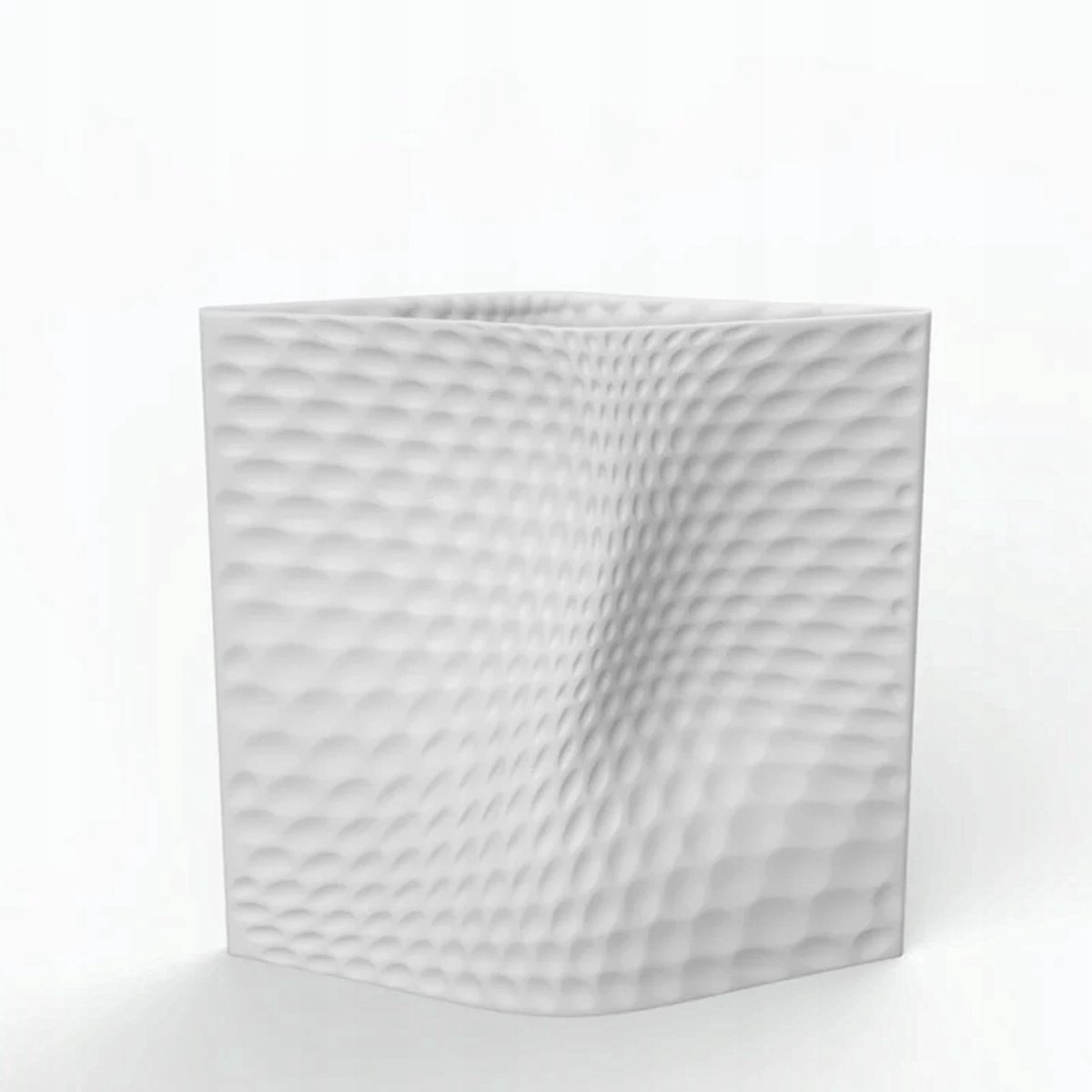 Merkloos Witte Porseleinen Vaas - 30 cm Hoog
