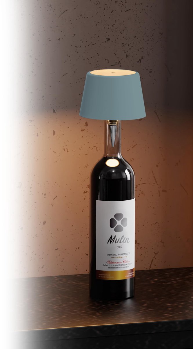 Oplaadbare flessenlamp - draadloos - touch-bediening - ideaal voor woonkamer - ShopVlot